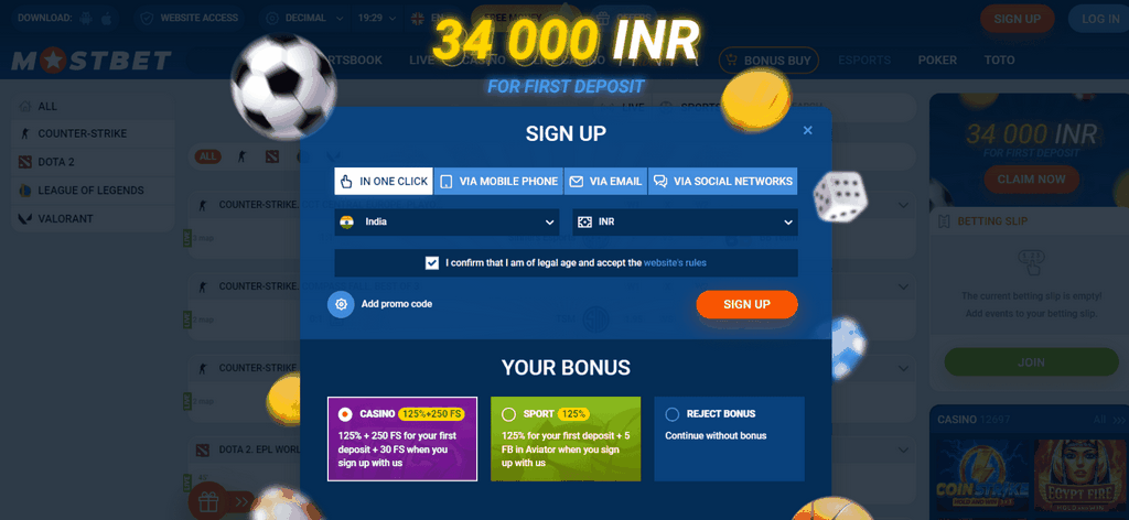 Cassino na Mostbet Brasil